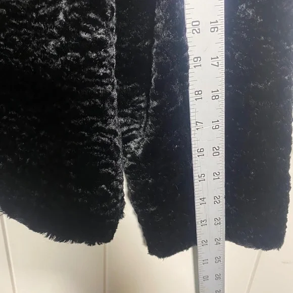 Vintage Black‎ Crushed Textured Velvet Jacket Blazer Small Goth Dark academia - Picture 14 of 14